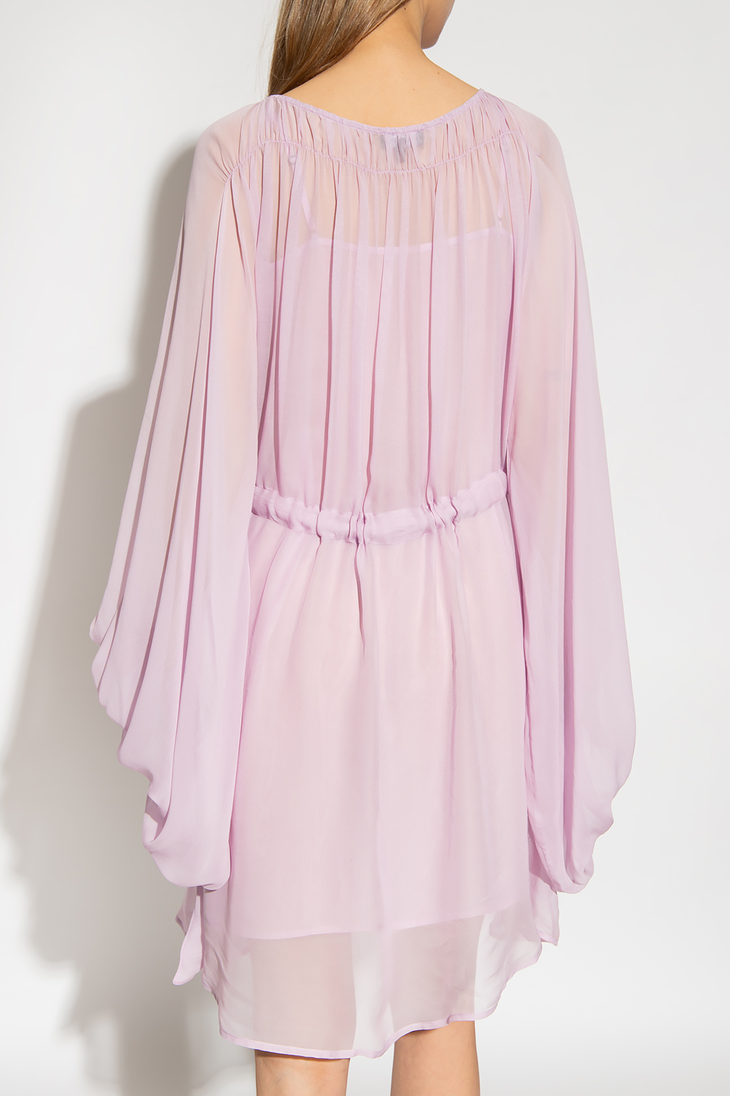 ワンピース GIORGIO ARMANI Woman Dress Blush Pink GW001049AF15530 U6071 Azazie Narine Blushing Pink A-Line High Neckline Pleated